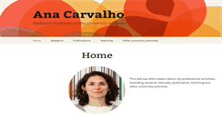 Desktop Screenshot of anacarvalho.net